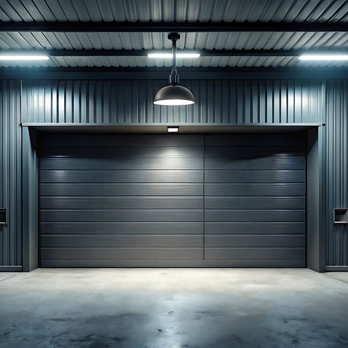 Installation of a new commercial garage door